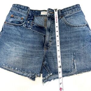 Topshop high rise a-line denim shorts sz 8